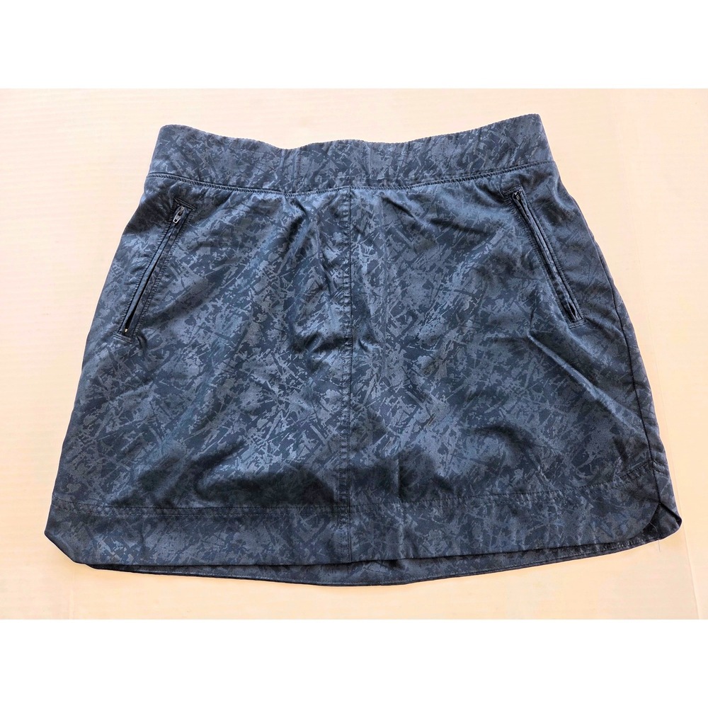 Orvis Womens Blue Grey Abstract Print Athletic Golf Tennis Skort Pockets